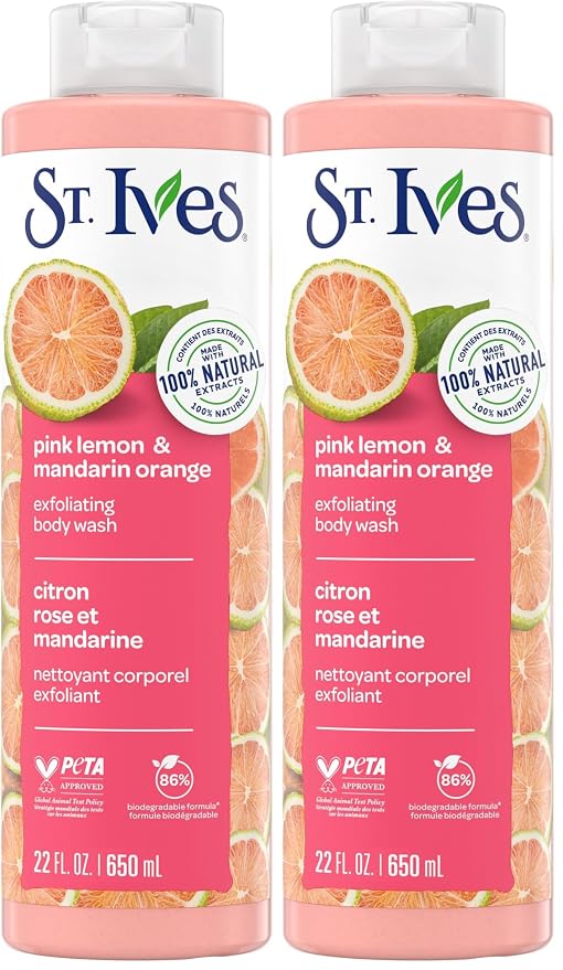 St. Ives Body Wash Pink Lemon and Mandarin Orange 22 Ounce by St.+Ives