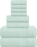 Belizzi Home 8 Piece Towel Set 100% Ring Spun Cotton, 2 Bath Towels 27x54 by Unknown