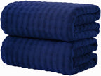 KBY Bath Towels Set of 2, Extra Large Bath Sheets 40X80 Inches, Quick Dry by KBYHome