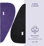 American Soft Linen 100% Cotton Hair Towels - Image 5