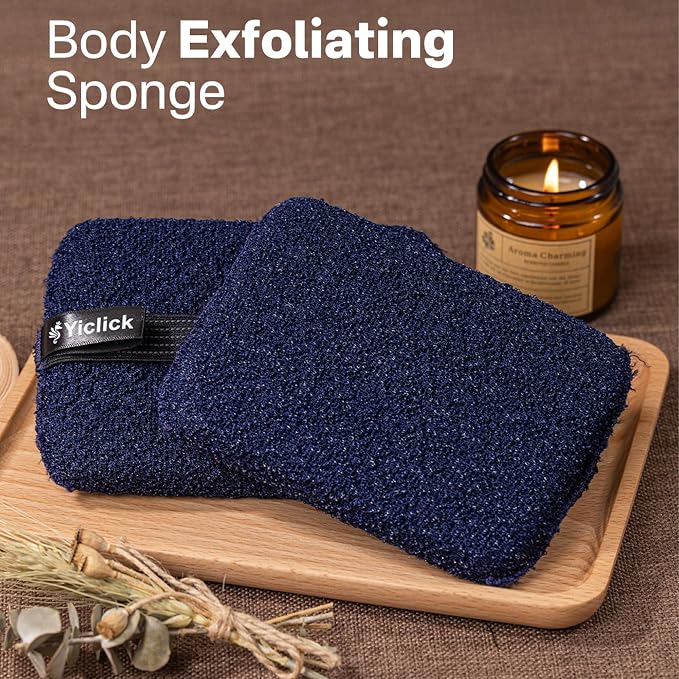 Yiclick Exfoliating Body Scrubber, Body Exfoliator Scrubber, Exfoliating Sponge - Image 2