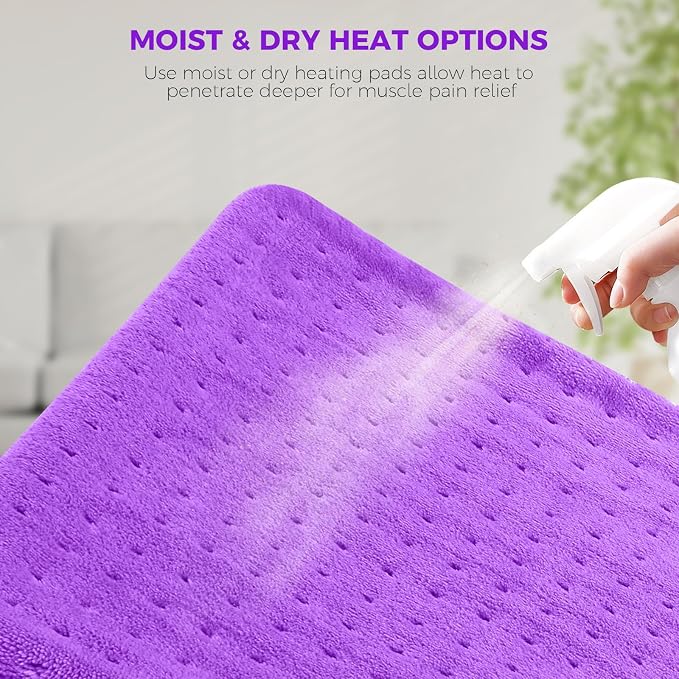 NOWWISH Heating Pad for Back Pain Relief & Period Cramps, 12x24 Inches Electric - Image 2