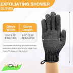 MIG4U Shower Exfoliating Scrub Gloves, Bathing Gloves Body Wash Dead Skin - Image 6