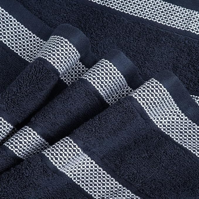 CASA COPENHAGEN Solitaire 6Pcs 100% Egyptian Cotton Large Designer Towels Gift - Image 4