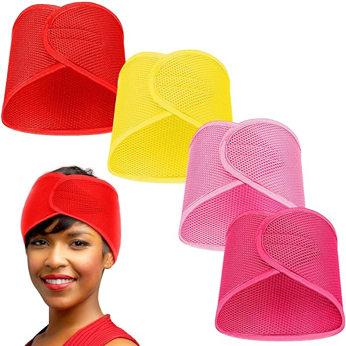 Xuhal 4 Pieces Mesh Hair Wraps for Black Women's Natural Hair by Xuhal