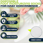 200 Pcs Plastic Foot Covers for Feet – 13 US Leak-Proof, Ribbed Anti-Slip Design - Image 4