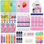 KYDA 78PCS SPA Party Supplies, Face Mask, Hand Cream, Lip Balm, Under Eye by KYDA