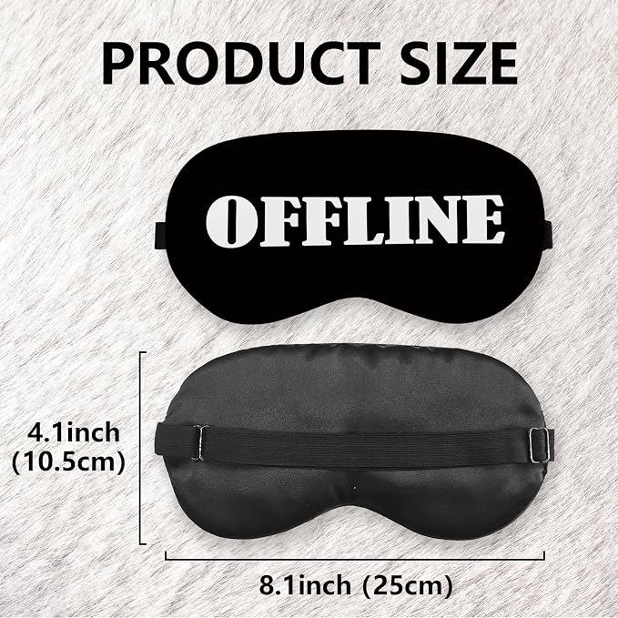 Offline Sleep Mask Silk, Funny Sleeping Mask Adjustable Sleep Mask, Blindfold - Image 7