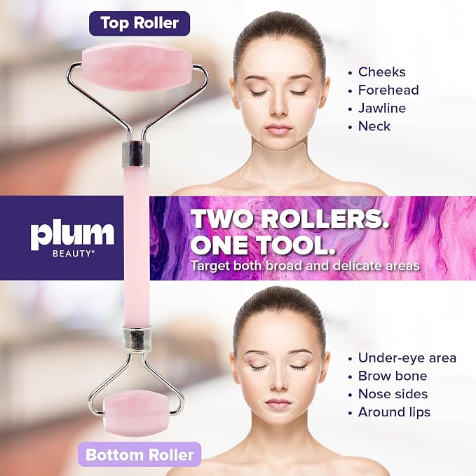 Rose Quartz Face Roller - Image 7