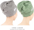 American Soft Linen 100% Cotton Hair Towels - Image 2