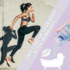 Eco Bath London Relaxing Lavender Epsom Salt Bath Soak – Tube 2.2 LB | Made in - Image 3