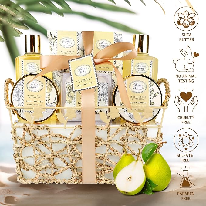 Bath & Shower Spa Gift Basket Set, - Image 6