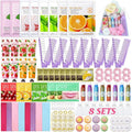 104PCS Sleepover Spa Party Supplies, Include Face Masks, Lip Balm, Hand Cream by Unknown