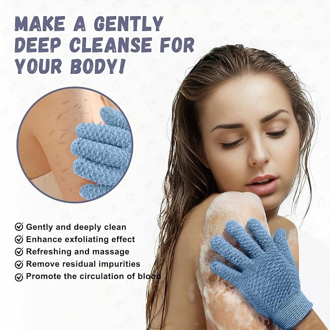 Exfoliating Dual Texture Bath Gloves - Image 2