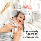 KeaBabies Organic Baby Towel - Image 5