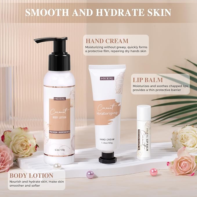 Gifts for Women Bath and Body Gift Basket Set for Women, 12 Piece Set of - Image 5
