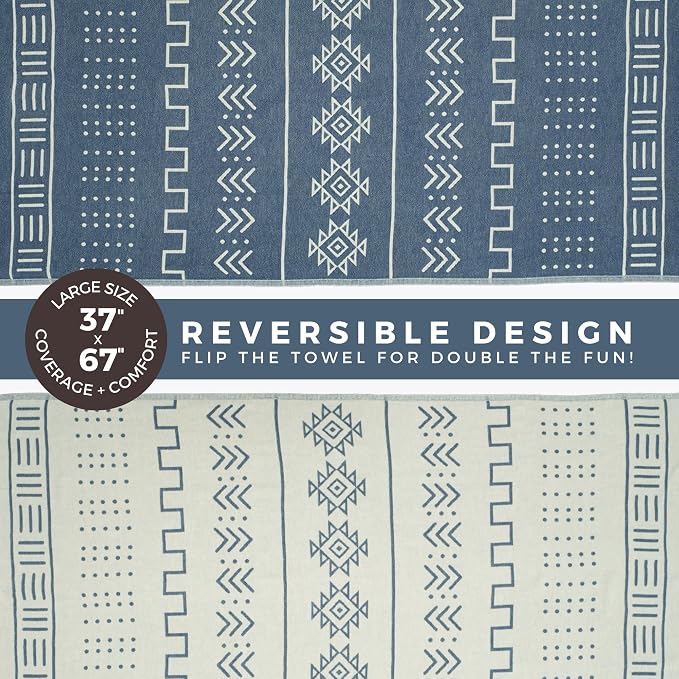 FESHKA Sand Proof Turkish Beach Towel – Oversized, Quick Dry & Lightweight - Image 5