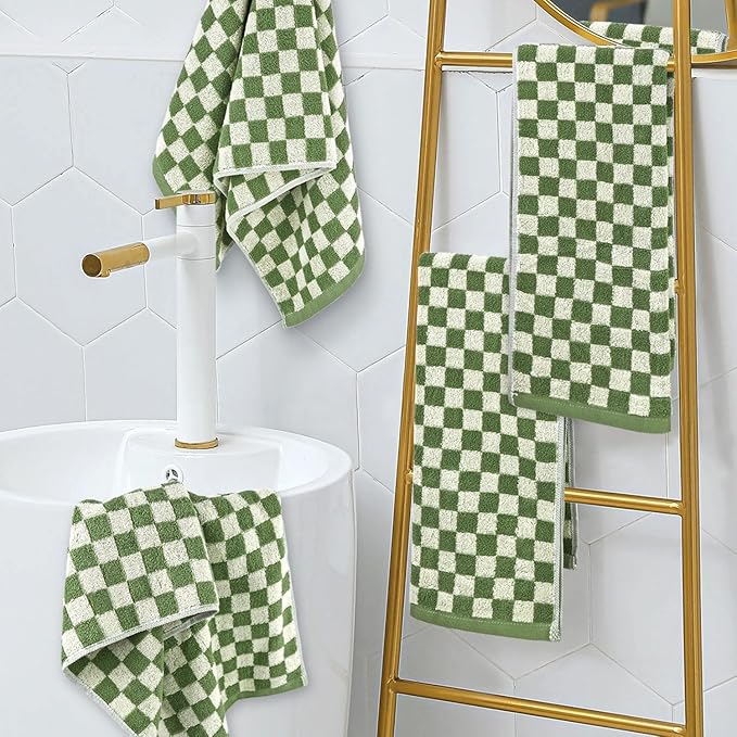Jacquotha Green Hand Towels for Bathroom Set of 4 - Image 5