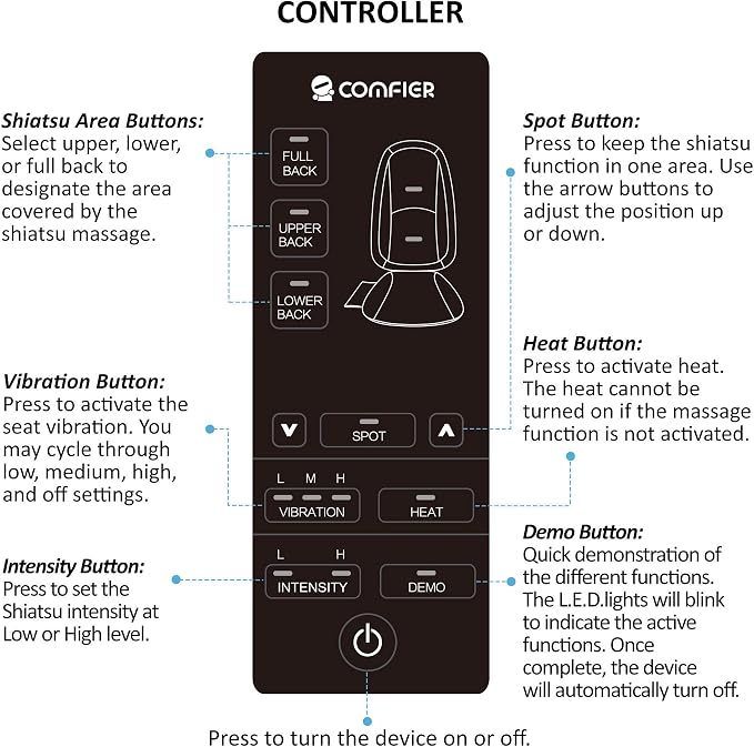 COMFIER Shiatsu Back Massager - Image 7