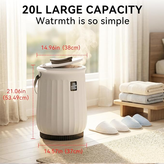 Luxury Large Towel Warmer for Bathroom, Heated Towel Warmer Bucket for SPA - Image 5