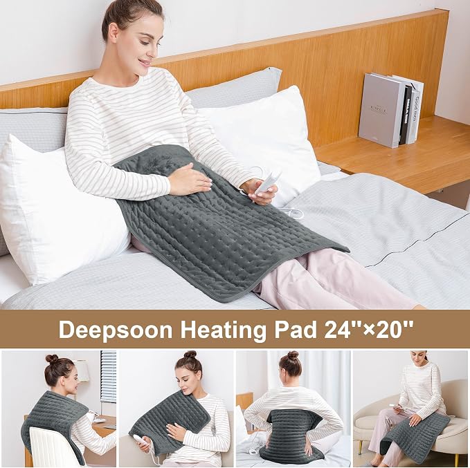 Deepsoon Heating Pad, Electric Heating Pads - Image 2