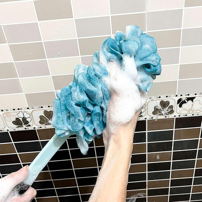 2 Pack Back Scrubber for Shower, Anti Slip Long Handle Bath Body Brush - Image 5