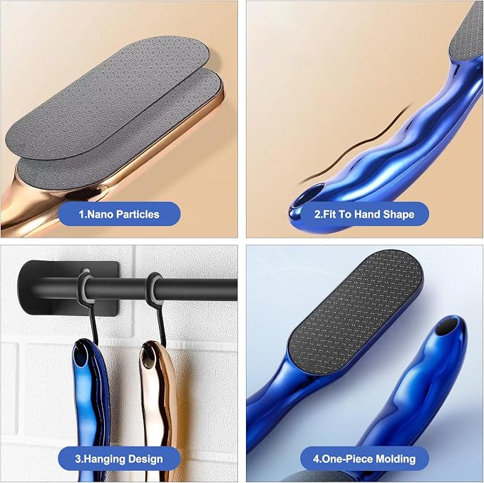 Veinsgrain Foot File, Nano Glass Foot File, Hard Skin Remover Nano-Glass Foot - Image 5