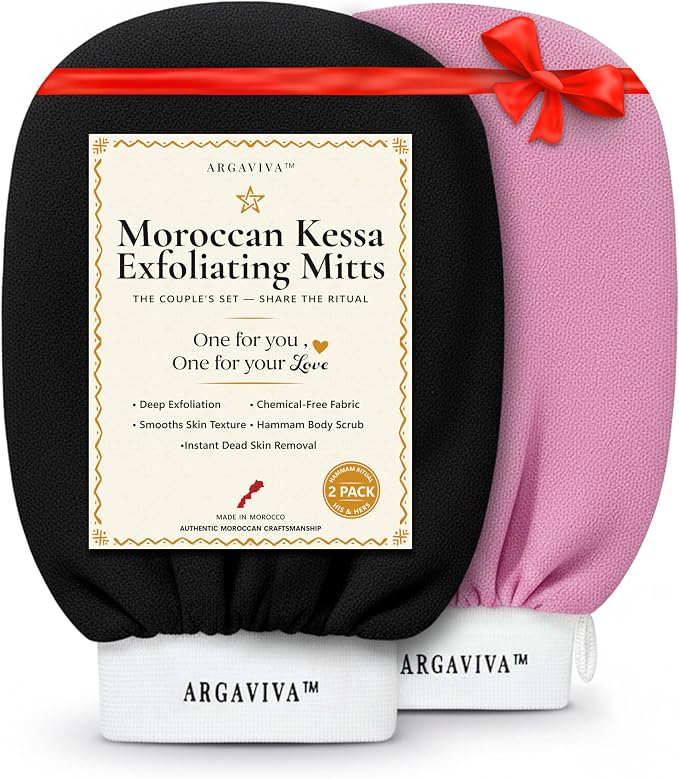 Moroccan Exfoliating Glove for Shower by Argaviva