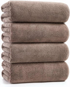sakano 4-Piece Bath Towel Set, Quick-Dry Absorbent Lint Free & Launder Soft by Unknown