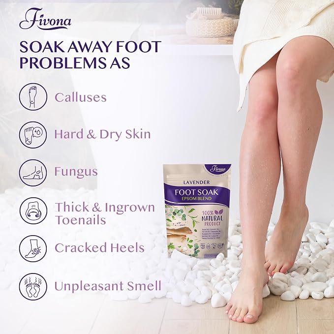 Fivona Foot Soak Blend Epsom Salt - Image 2