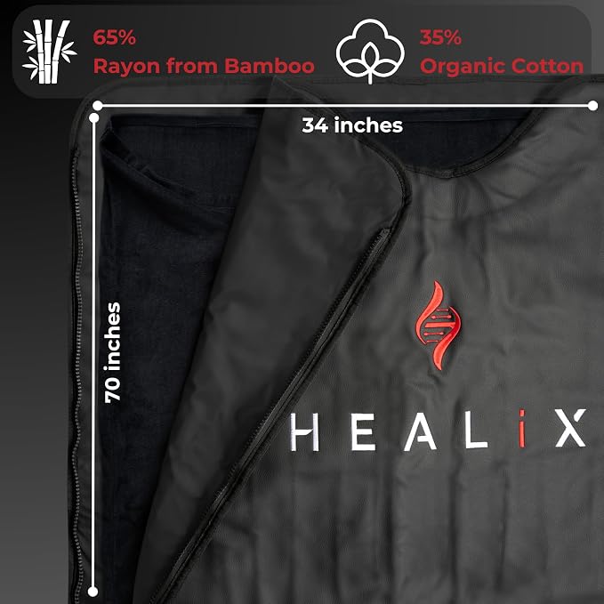 Healix Comfort Sauna Blanket Insert – Ultra-Soft Sauna Towel Liner Made of 65% - Image 6