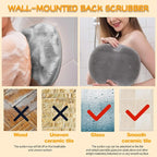 Shower Foot Scrubber, Wall Mounted Bath Massage Pad, Back Scrubber Back - Image 3