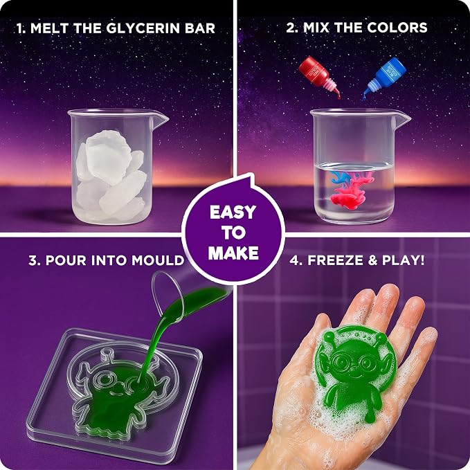 Doctor Jupiter Glow in The Dark Space Soap Making Kit - Image 4