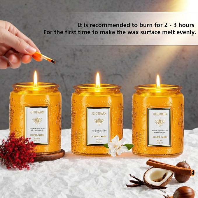 Mother’s Day Candles Gift Set for Mom, Natural Soy Wax Scented Jar Candles - Image 3