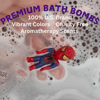 EvolutionUSA 6 Purple Epic Superhero Bath Bombs - Image 8