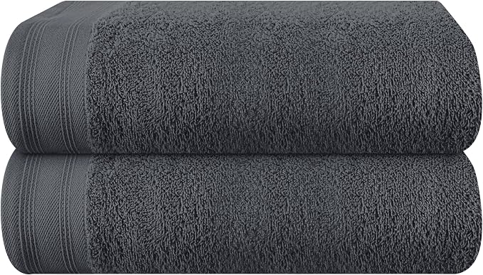 Cotton 2 Pack Oversized Bath Towel Set 28x55 inches, Large Bath Towels by Unknown