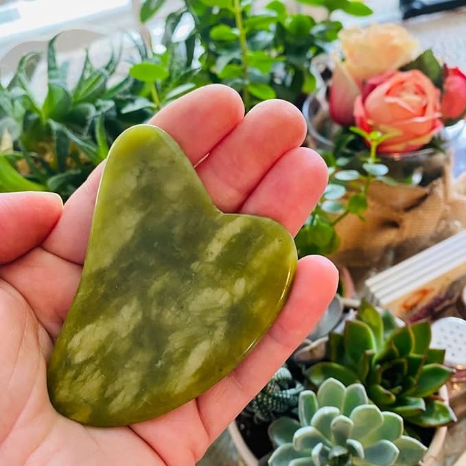 100% Authentic Jade Roller and Gua Sha Set - Image 3