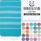 HAVLULAND Turkish Beach Towels, Oversized 40"x72" Turkish Bath Towel, Highly by Havluland