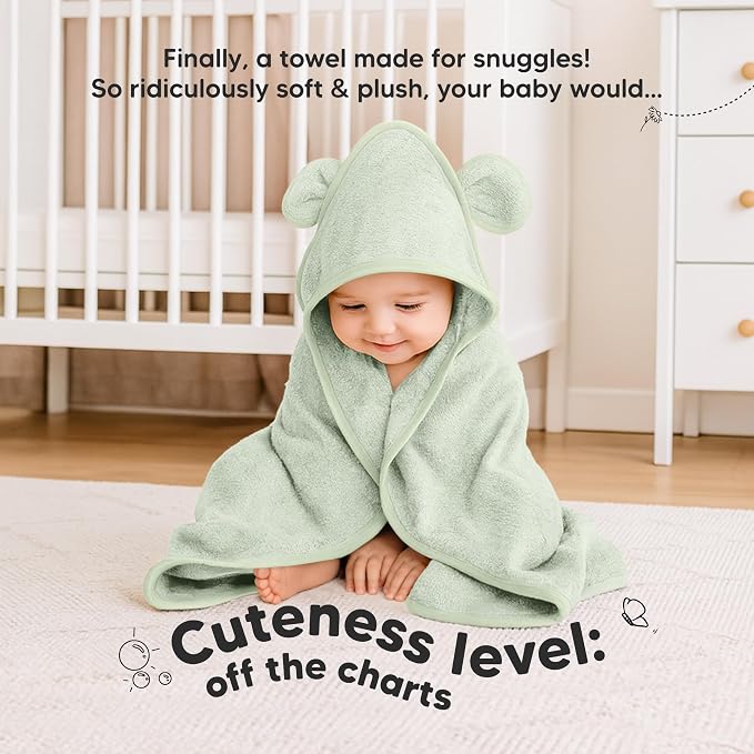 KeaBabies 2-Pack Hooded Baby Towels - Image 2
