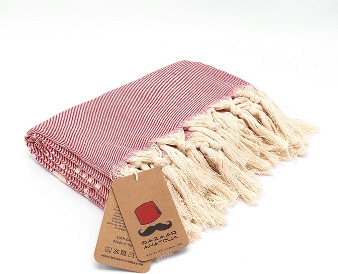 Bazaar Anatolia Turkish Beach Towel – 100% Cotton, Quick Dry, Sand Free Towel - Image 6
