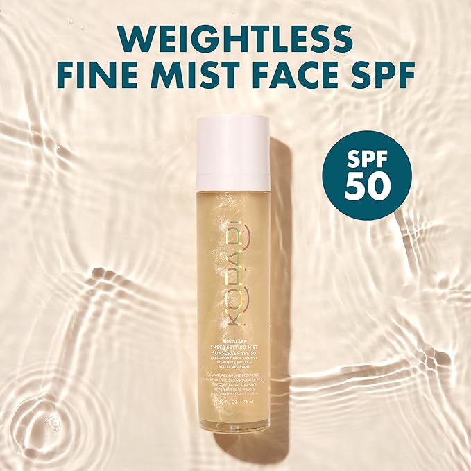 Kopari Sunglaze Sheer Setting Mist Sunscreen SPF 50, Weightless, Fast Drying - Image 2