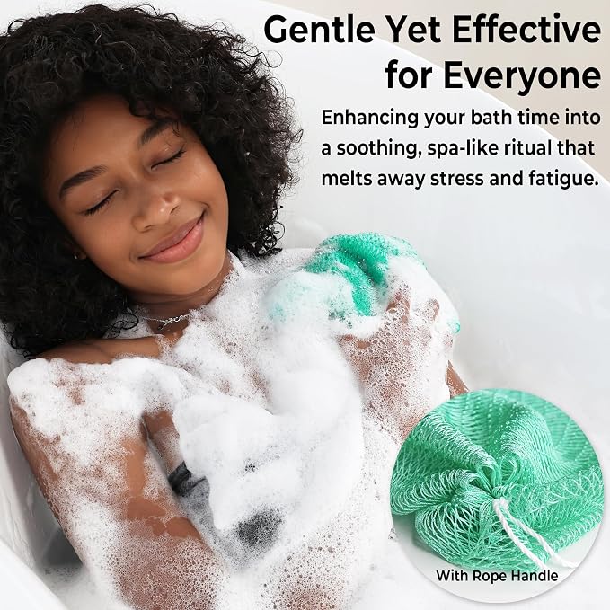 African Net Sponge Authentic -2 Pieces Exfoliating Scrubber - Image 4