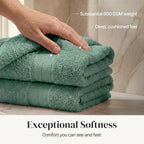 Modern Threads - Spun Loft 6-Piece 100% Combed Cotton Towel Set - Bath Towels - Image 4
