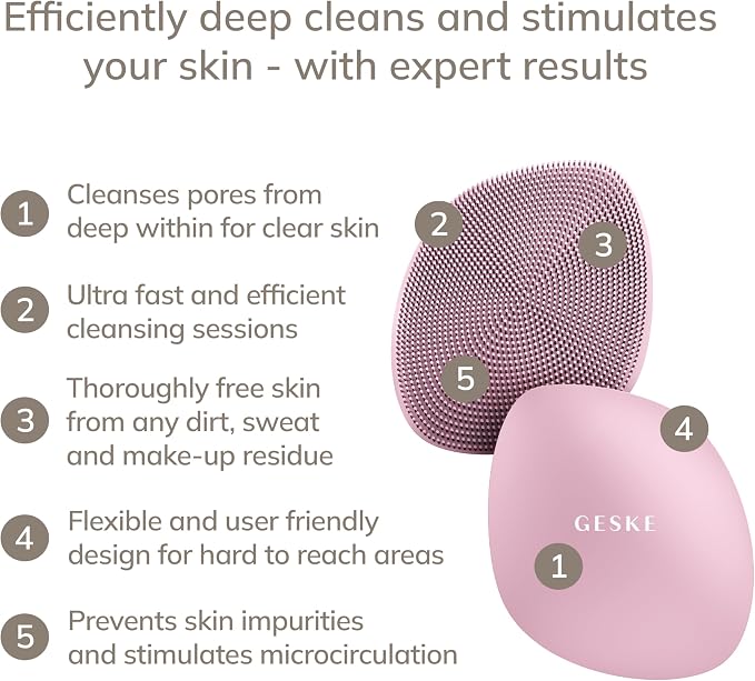 GESKE SmartAppGuided™ Facial Brush | 4 in 1 | Professional Facial Cleansing - Image 2