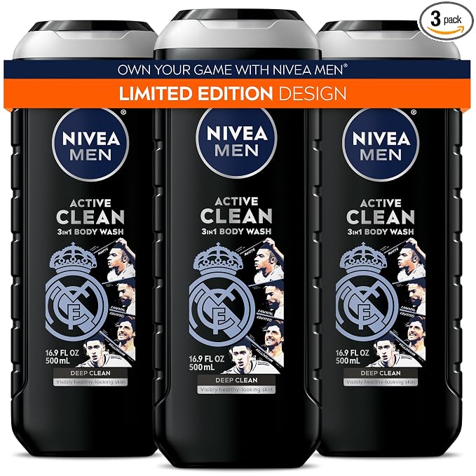 NIVEA MEN Real Madrid Limited Edition Design Active Clean Body Wash by NIVEAMen