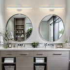 Nickel Bathroom Vanity Light 23.6 inch, 20W Dimmable 5CCT LED Bathroom Light - Image 2