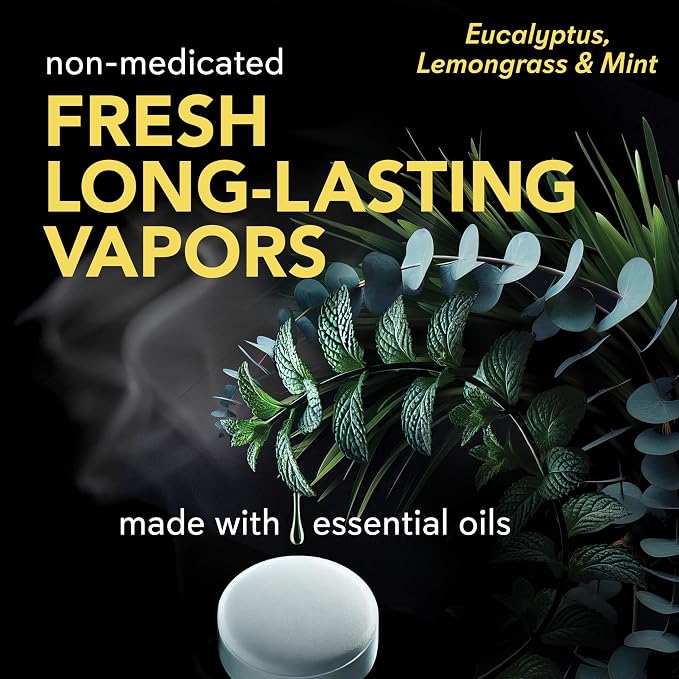 Sinucleanse Vapor Shower Steamers, All Natural Eucalyptus, Mint & Lemongrass - Image 3