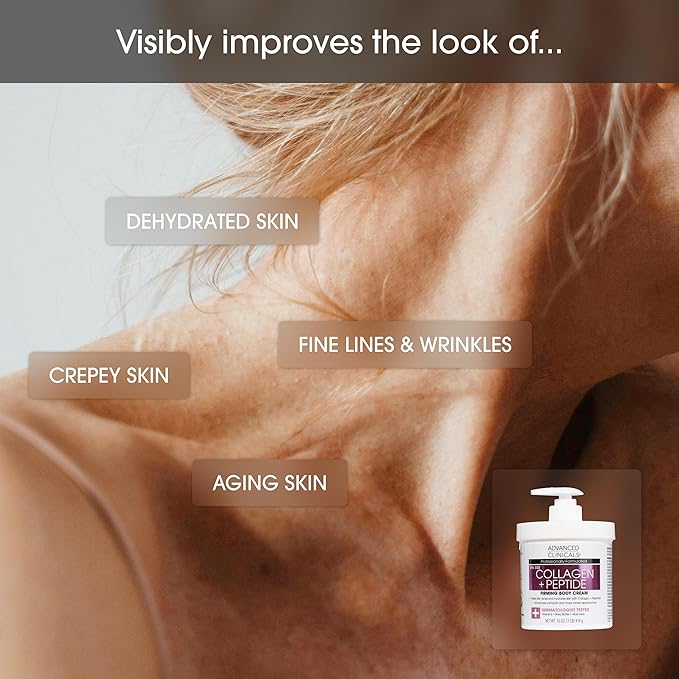 Advanced Clinicals Collagen Peptides Body Lotion + Hyaluronic Acid Moisturizer - Image 4