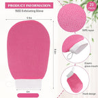 FoldTier 20 Pcs Exfoliating Glove Bulk Summer Exfoliator Mitt Body Scrubber - Image 2