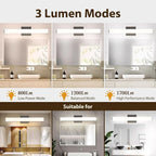 Bathroom Light Fixtures Over Mirror 22IN, 19W 5CCT Dimmable Modern Vanity Lights - Image 4